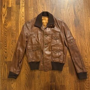 Vintage H&M California leather jacket size 38
